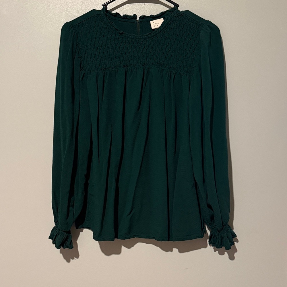 A New Day Dark Green Blouse